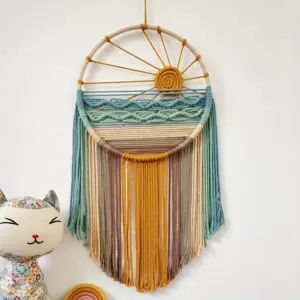 Dreamcatcher Macrame Wall Hanging Bohemian Dreamcatcher Macrame Wall Hanging - Perfect for Background Wall