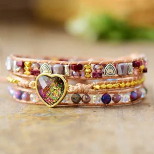 Mystic Heartwrap Opal Boho Bracelet