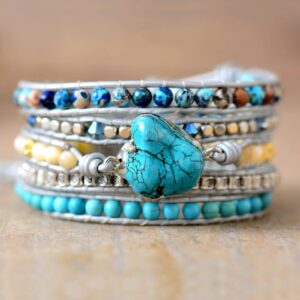 Bluebell Turquoise Wrap Bracelet