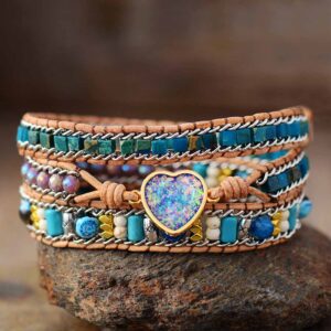 Moon Magic Opal Wrap Bracelet