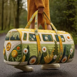 Adjustable Strap Quilted Duffle Bag Large Capacity 3D Quilting Craft Travel Duffel Bag Tote Bags Short-distance Handbag