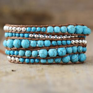Azura Turquoise Wrap Bracelet